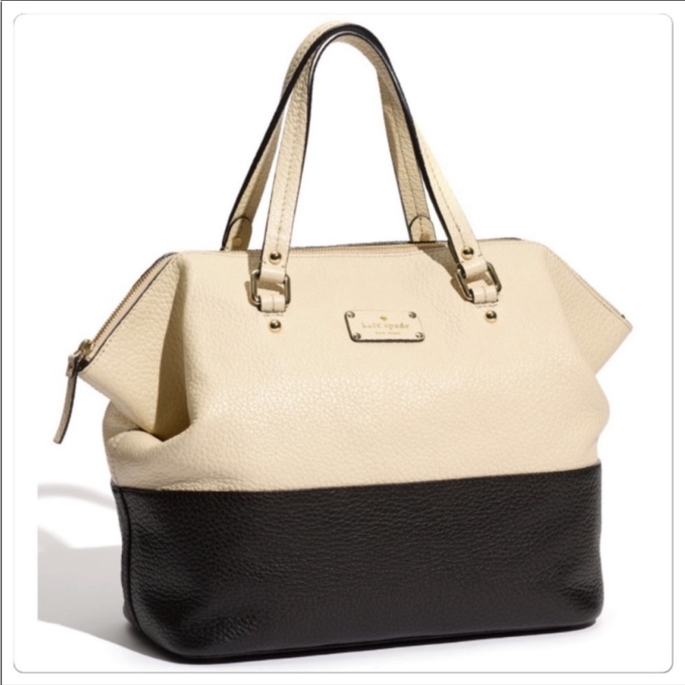 Kate Spade Grove Court Blaine Satchel Cream & Black